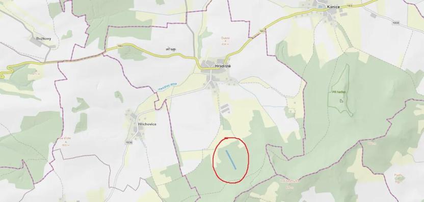 Prodej lesa, Hradiště, 5650 m2