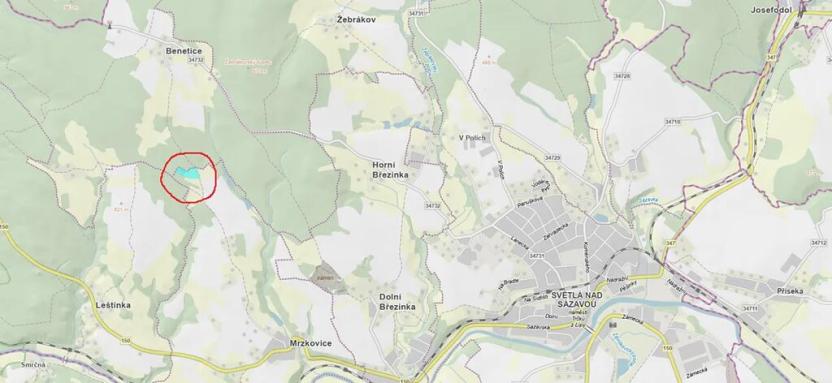 Prodej podílu pozemku, Světlá nad Sázavou, 1259 m2