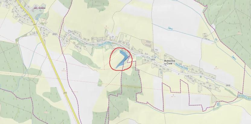 Prodej lesa, Bukovina u Čisté, 9121 m2