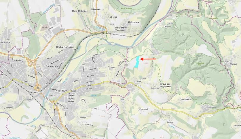 Prodej pole, Mírová pod Kozákovem, 23496 m2