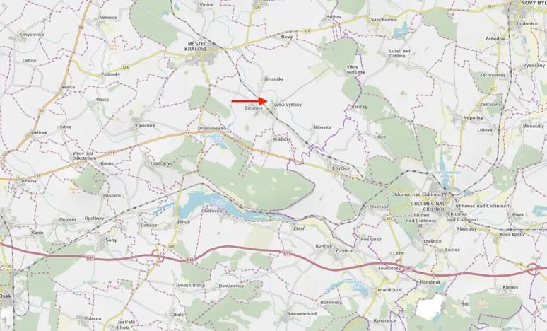 Prodej pozemku pro bydlení, Běrunice, 3467 m2