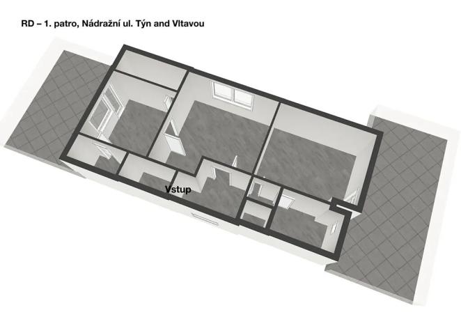 Pronájem vícegeneračního domu, Týn nad Vltavou, Nádražní, 160 m2