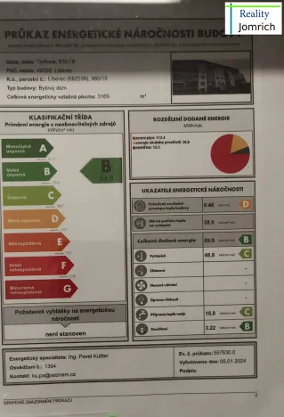 Pronájem bytu 3+kk, Liberec, Tyršova, 75 m2