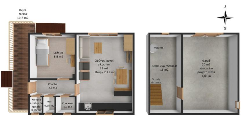 Prodej chaty, Neveklov - Nebřich, 73 m2