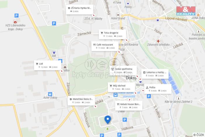 Pronájem bytu 2+1, Doksy, Pražská, 62 m2