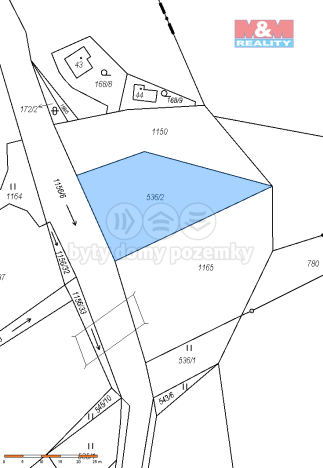 Prodej pozemku, Přešťovice - Brusy, 784 m2