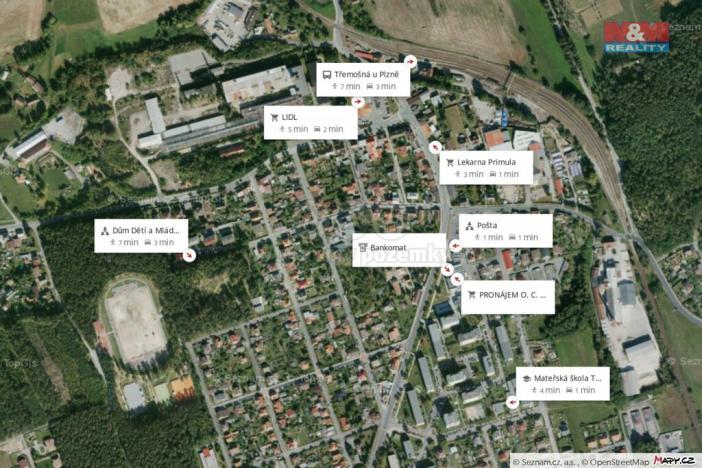 Pronájem obchodního prostoru, Třemošná, Plzeňská, 133 m2