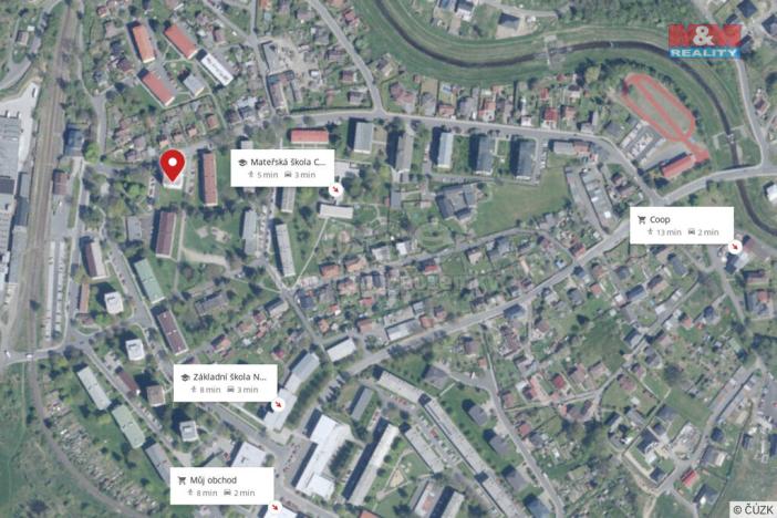 Prodej bytu 3+1, Nová Role, Nádražní, 58 m2