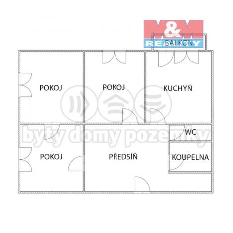 Prodej bytu 3+1, Havířov - Město, Mánesova, 70 m2