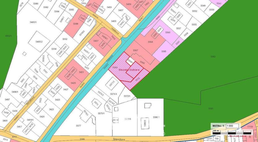 Prodej pozemku, Ostrava - Slezská Ostrava, Fišerova, 1277 m2