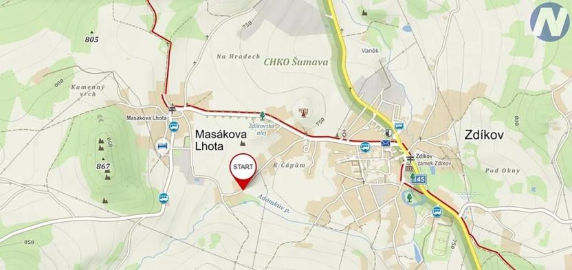 Pronájem pozemku pro bydlení, Zdíkov, 1858 m2