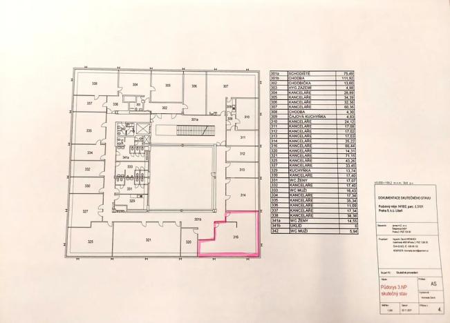 Pronájem kanceláře, Praha - Libeň, Podvinný mlýn, 66 m2