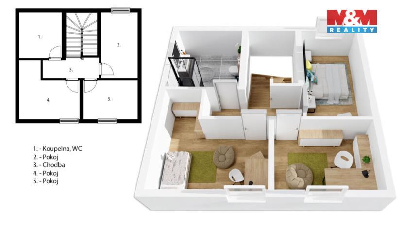 Prodej bytu 4+kk, Starý Vestec, 96 m2