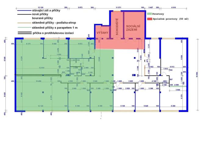 Pronájem kanceláře, Praha - Libeň, Lihovarská, 368 m2