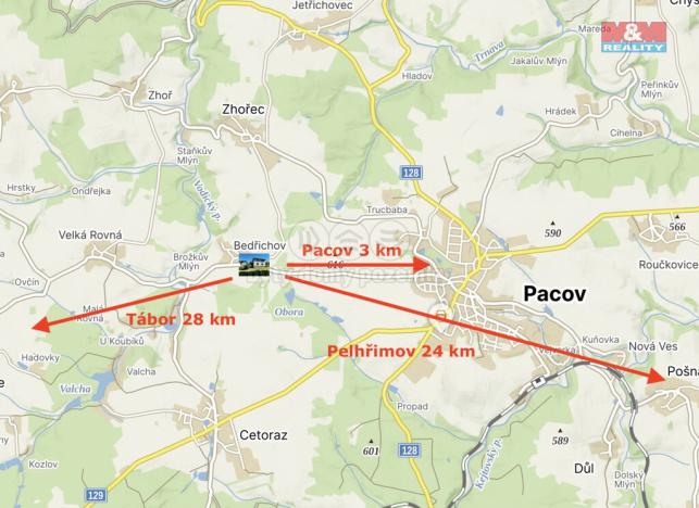 Prodej rodinného domu, Pacov - Bedřichov, 157 m2