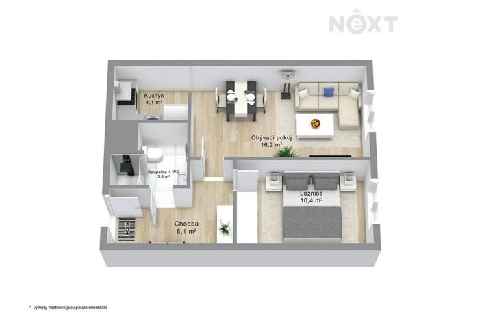 Prodej bytu 2+kk, Praha - Vršovice, V předpolí, 45 m2