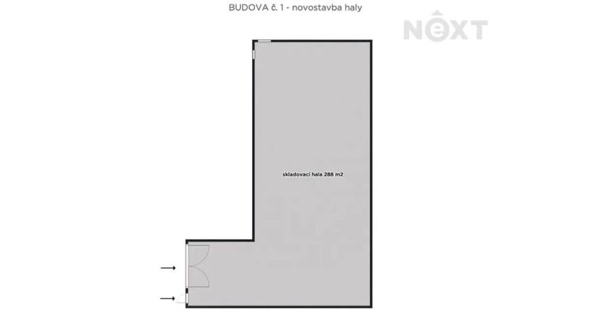 Prodej skladu, Jakubčovice nad Odrou, 1227 m2