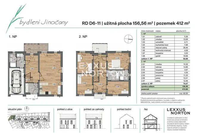 Prodej rodinného domu, Jinočany, Emy Destinové, 157 m2
