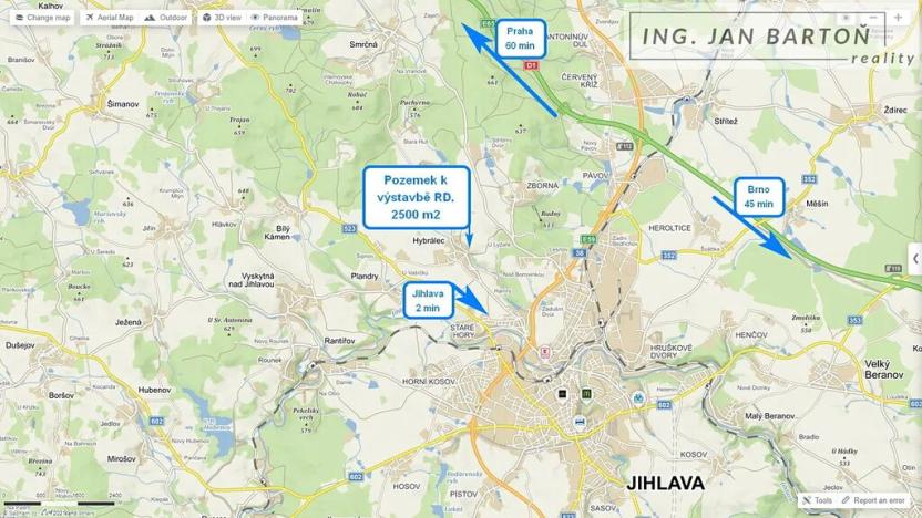 Prodej pozemku pro bydlení, Hybrálec, 2500 m2