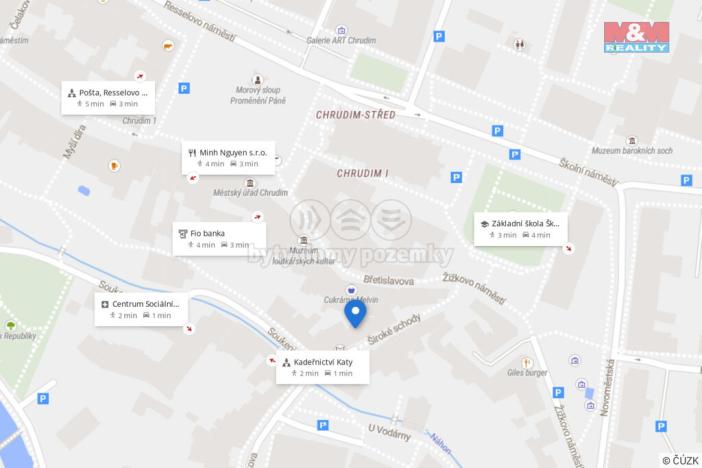 Pronájem obchodního prostoru, Chrudim - Chrudim II, Široké schody, 18 m2