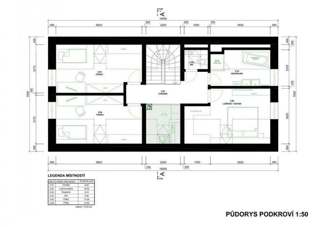 Prodej rodinného domu, Okrouhlice, 162 m2