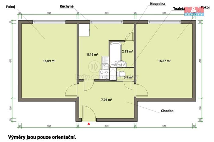 Prodej bytu 2+1, Aš, Karlova, 54 m2