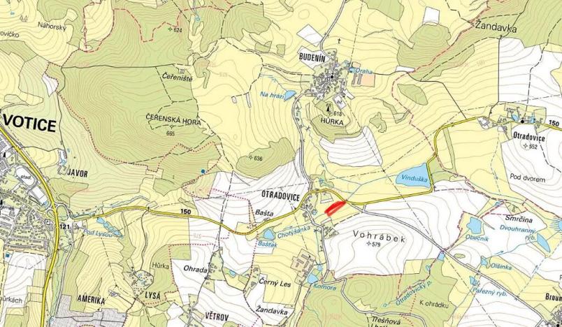 Prodej louky, Votice, 5544 m2