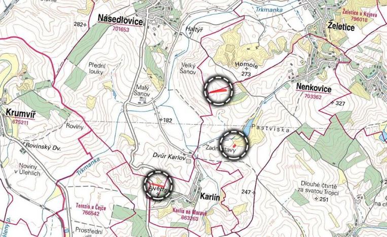 Prodej pole, Nenkovice, 3827 m2