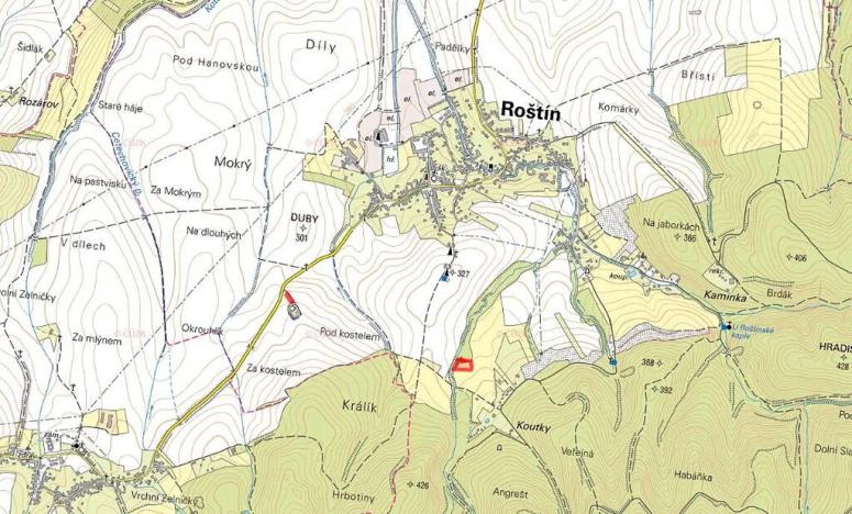 Prodej louky, Roštín, 4622 m2