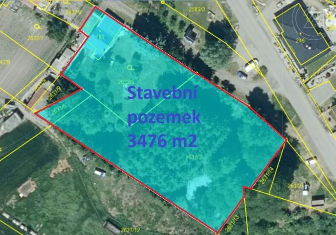 Prodej pozemku pro bydlení, Podbořany, 3476 m2