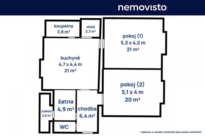 Pronájem bytu 2+1, Ostrava, Halasova, 98 m2