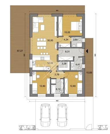Prodej rodinného domu, Vlkava, Na Bahýnkách, 116 m2