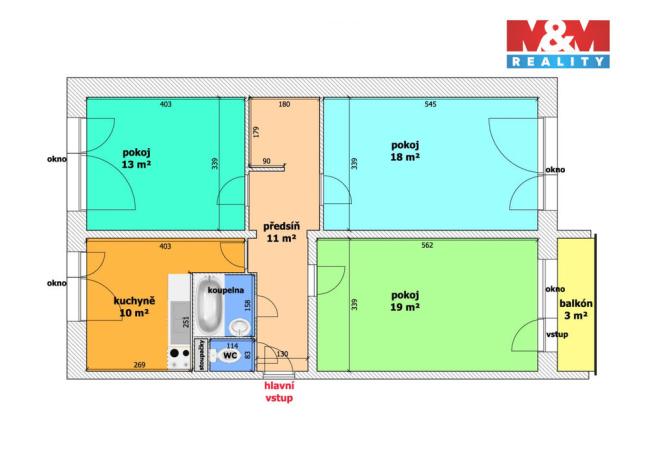 Prodej bytu 3+1, Ostrava - Poruba, Jana Ziky, 81 m2