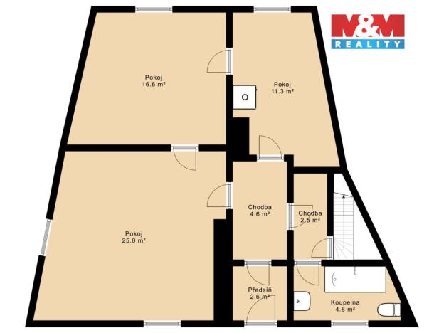 Prodej rodinného domu, Podmokly, 137 m2