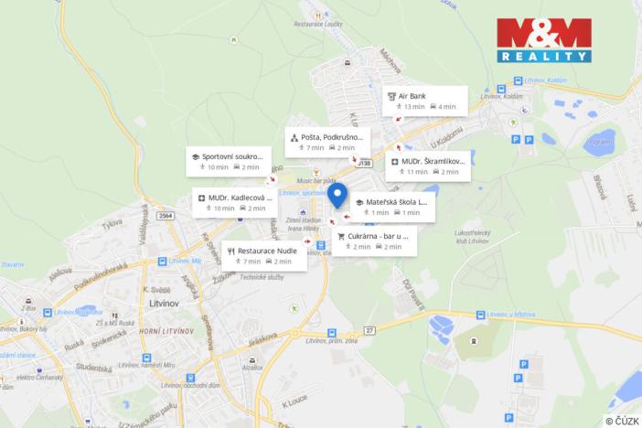 Pronájem bytu 3+1, Litvínov, Ladova, 67 m2