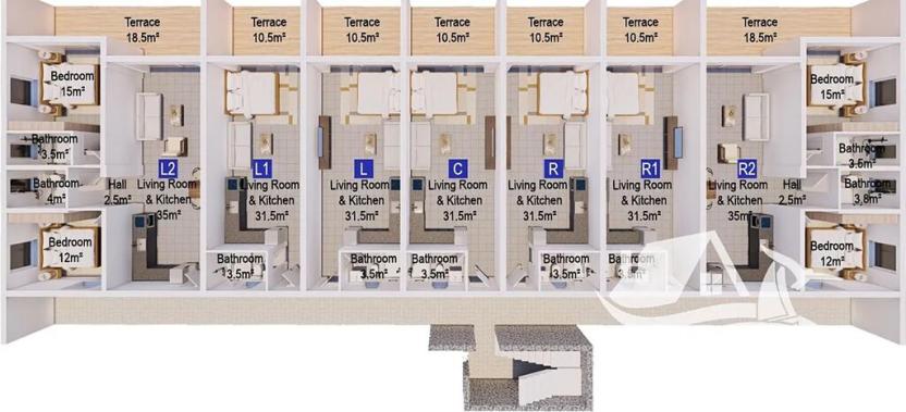 Prodej bytu 2+1, Agios Amvrosios Keryneias, Kypr, 76 m2