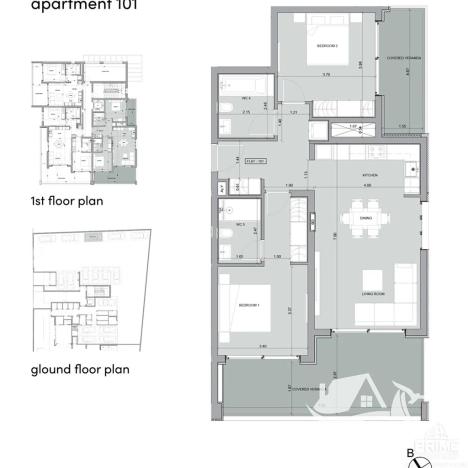 Prodej bytu 2+kk, Lemesos, Kypr, 56 m2