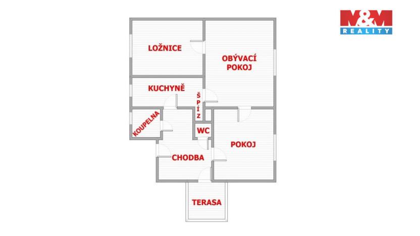 Pronájem bytu 3+1, Nekoř, 82 m2