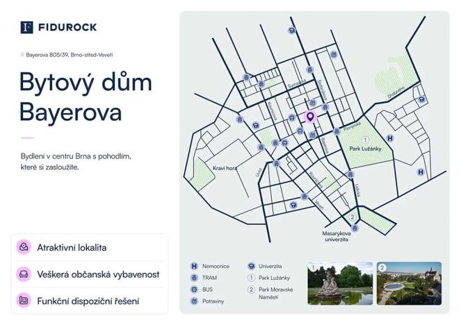 Prodej bytu 3+kk, Brno, Bayerova, 85 m2