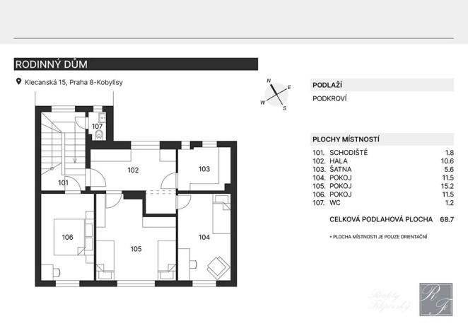 Prodej rodinného domu, Praha - Kobylisy, Klecanská, 161 m2