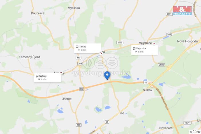 Prodej pole, Tlučná, 299 m2