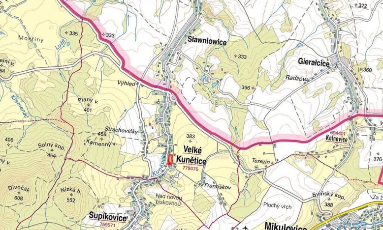 Prodej podílu pozemku pro bydlení, Velké Kunětice, 6121 m2