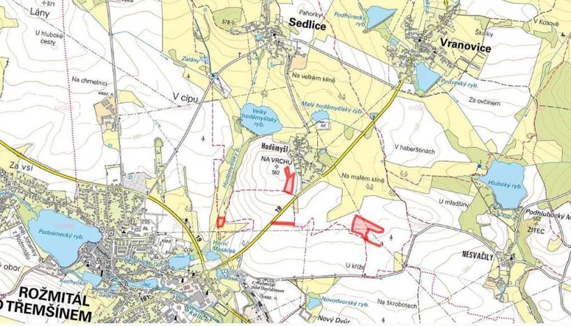 Prodej pole, Sedlice, 38080 m2