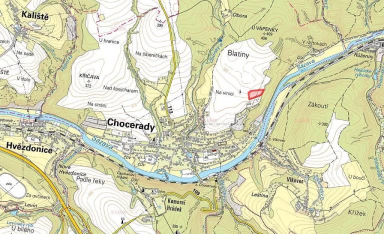 Prodej pole, Chocerady, 6858 m2