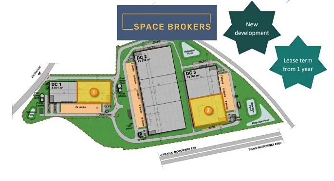 Pronájem skladu, Ostředek, 4424 m2