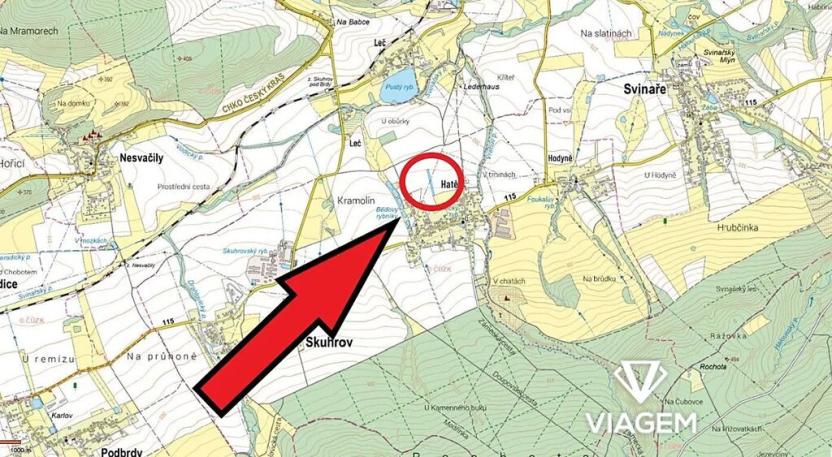 Prodej podílu pole, Skuhrov, 1453 m2