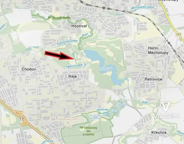 Prodej podílu lesa, Praha - Hostivař, 1752 m2