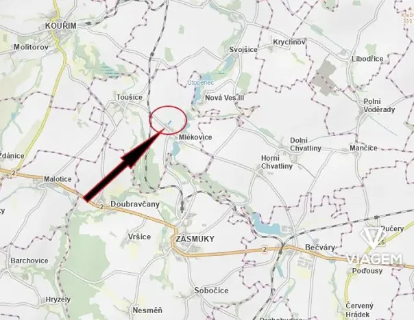 Prodej pole, Toušice, 3554 m2