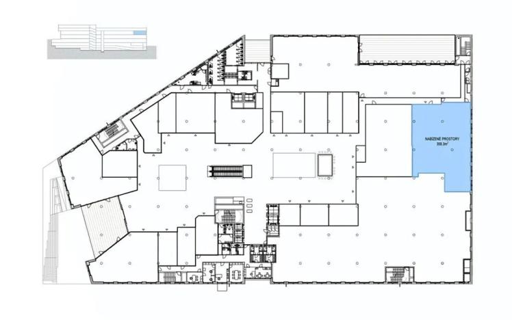 Pronájem kanceláře, Praha - Holešovice, Veletržní, 380 m2