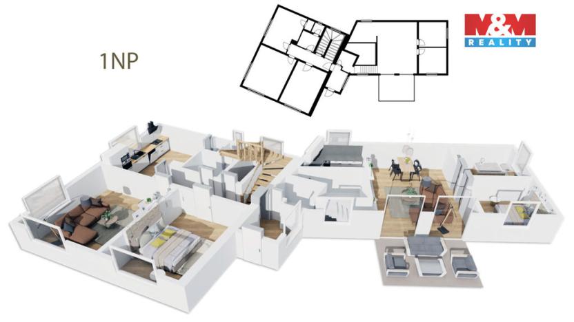 Prodej rodinného domu, Malý Újezd - Vavřineč, 285 m2